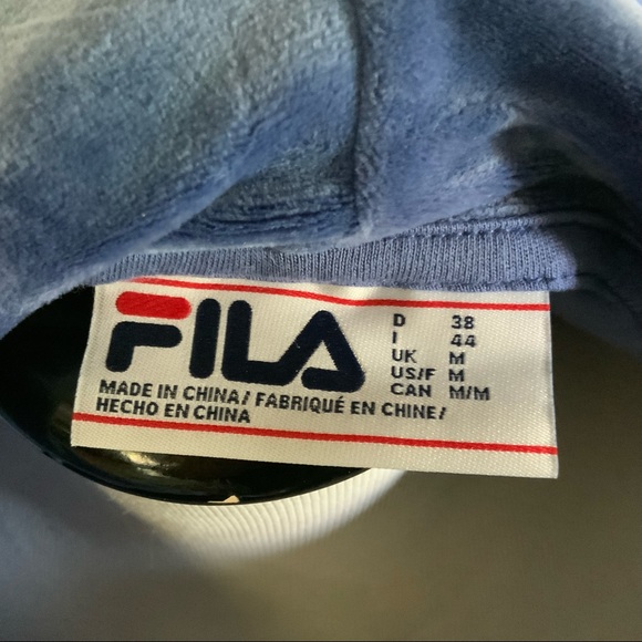 FILA 3/4 zip Bomb Blue Hoodie - Picture 6 of 12